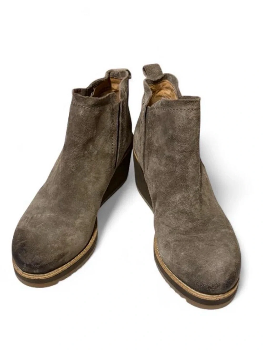 Sofft Mushroom Color Emeree Chelsea Wedge Women’s Boots size 7